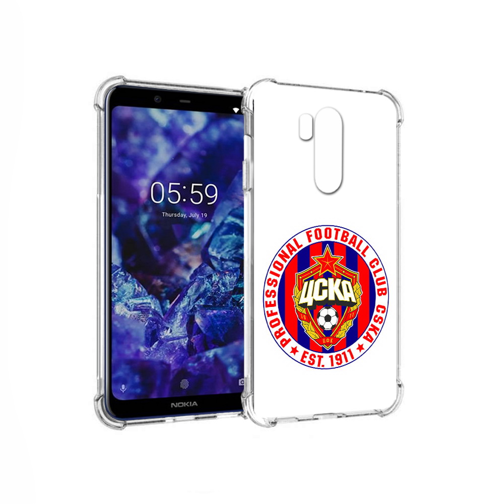 

Чехол MyPads Tocco для Nokia X7 ФК ЦСК логотип (PT123767.122.178), Прозрачный, Tocco
