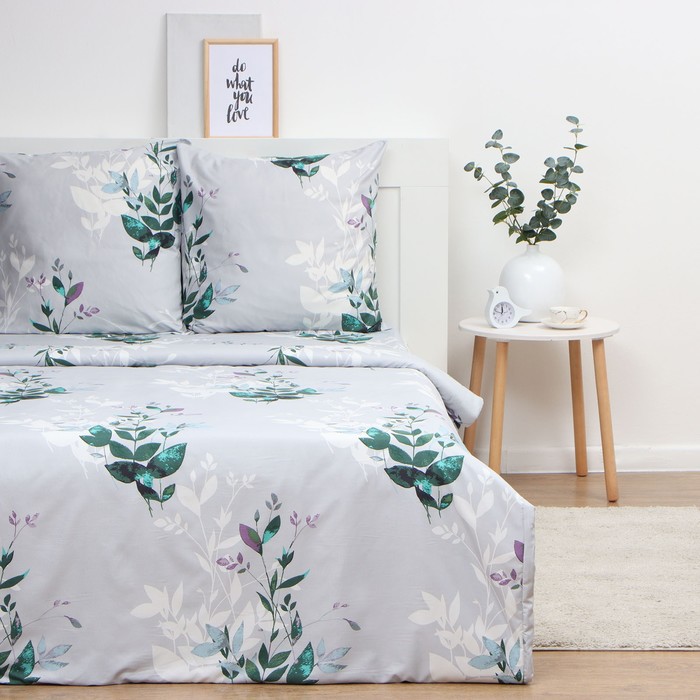 

Постельное бельё Экономь и Я Spring 147х215см, 150х215см, 70х70см-2 шт, Веточки