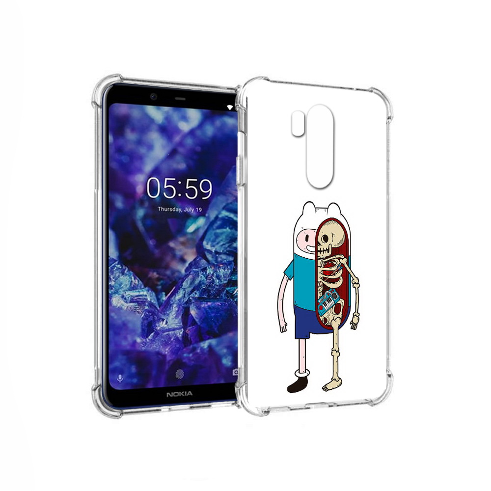 

Чехол MyPads Tocco для Nokia X7 Финн скелет (PT123767.122.187), Прозрачный, Tocco