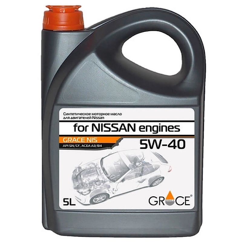 фото Масло моторное для nissan 5w40 синт.5л grace