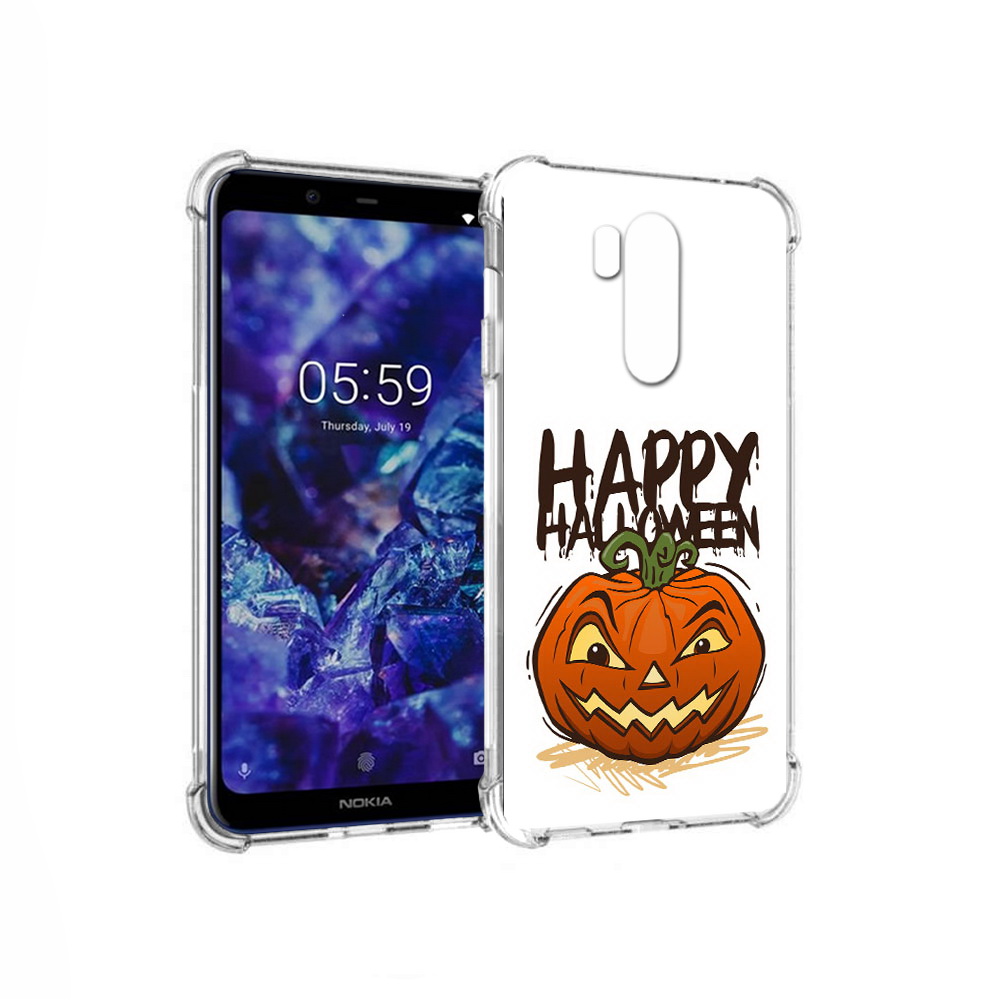 

Чехол MyPads Tocco для Nokia X7 Хэллоуин счастливый (PT123767.122.195), Прозрачный, Tocco