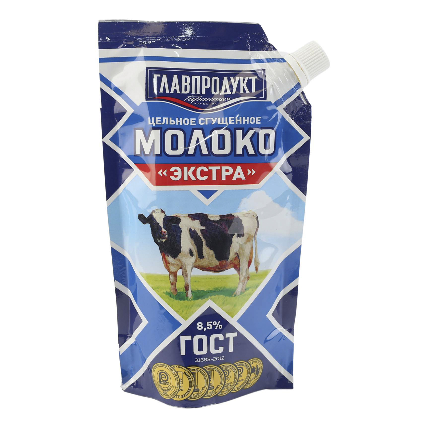Сгущенное молоко Главпродукт Экстра цельное с сахаром 8,5% 270 г