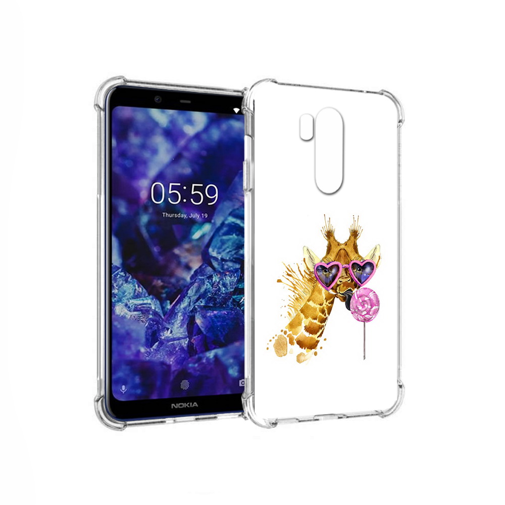 

Чехол MyPads Tocco для Nokia X7 акварельный жираф (PT123767.122.217), Прозрачный, Tocco