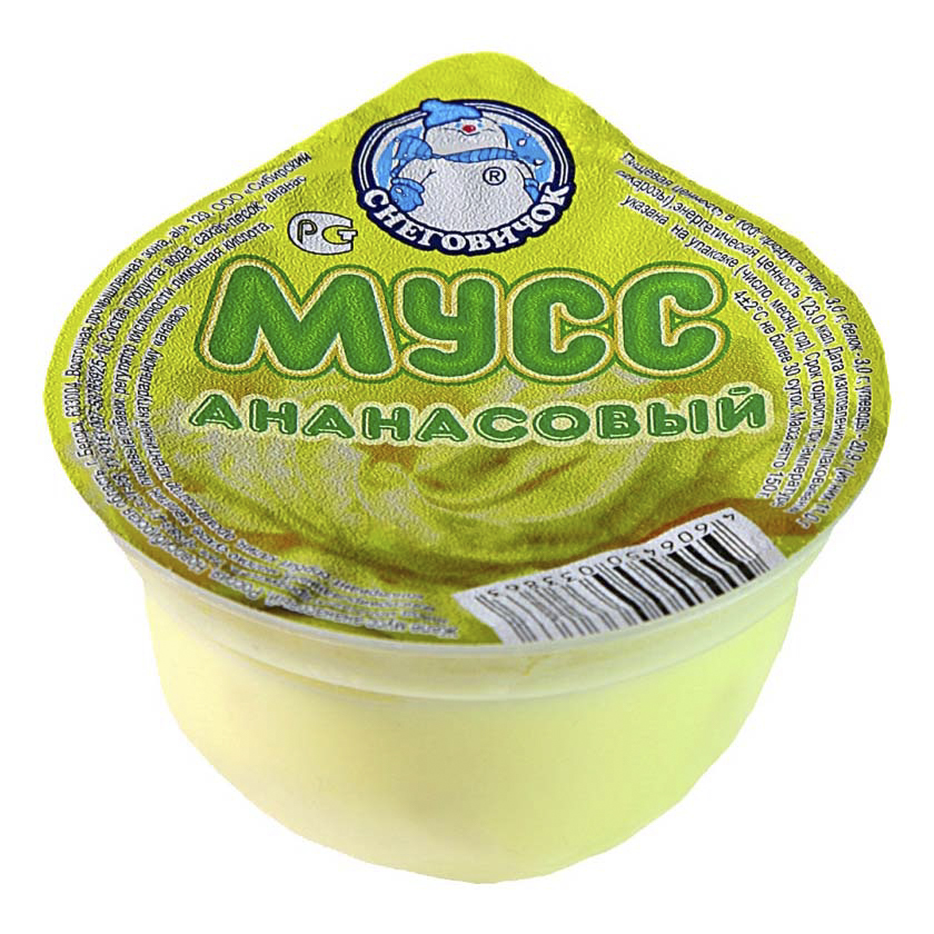 

Мусс Снеговичок ананасовый 150 г