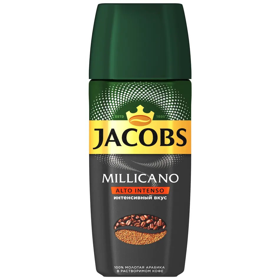 Кофе растворимый Jacobs Millicano Alto Intenso, 90 г