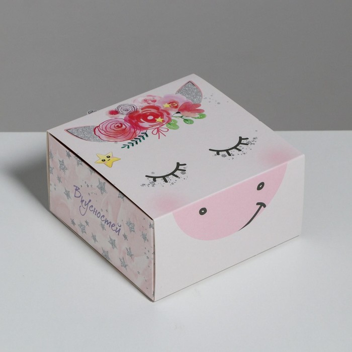 

Коробка складная «Единорожка», 15 х 15 х 8 см, Разноцветный