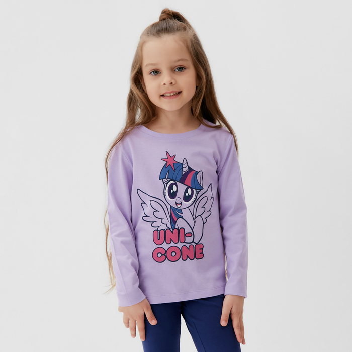 Футболка с длинным рукавом Искорка, My Little Pony, рост 110-116 KAFTAN фиолетовый