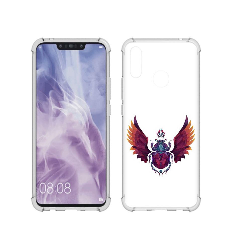 

Чехол MyPads Tocco для Huawei Nova 3i алмазный скоробей (PT227100.63.219), Прозрачный, Tocco