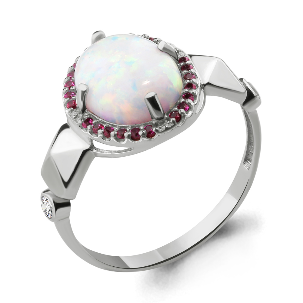 

Кольцо из серебра с опалом р. 19 Aquamarine 6598498В_925_р, 6598498В_925_р