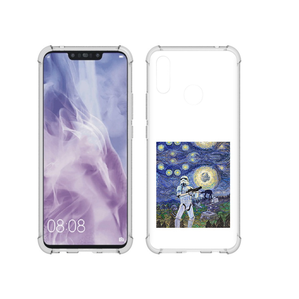 

Чехол MyPads Tocco для Huawei Nova 3i star wars звездная ночь (PT227100.63.23), Прозрачный, Tocco