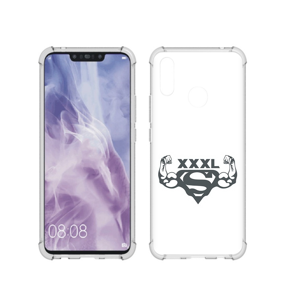 

Чехол MyPads Tocco для Huawei Nova 3i бодибилдинг супермен (PT227100.63.237), Прозрачный, Tocco