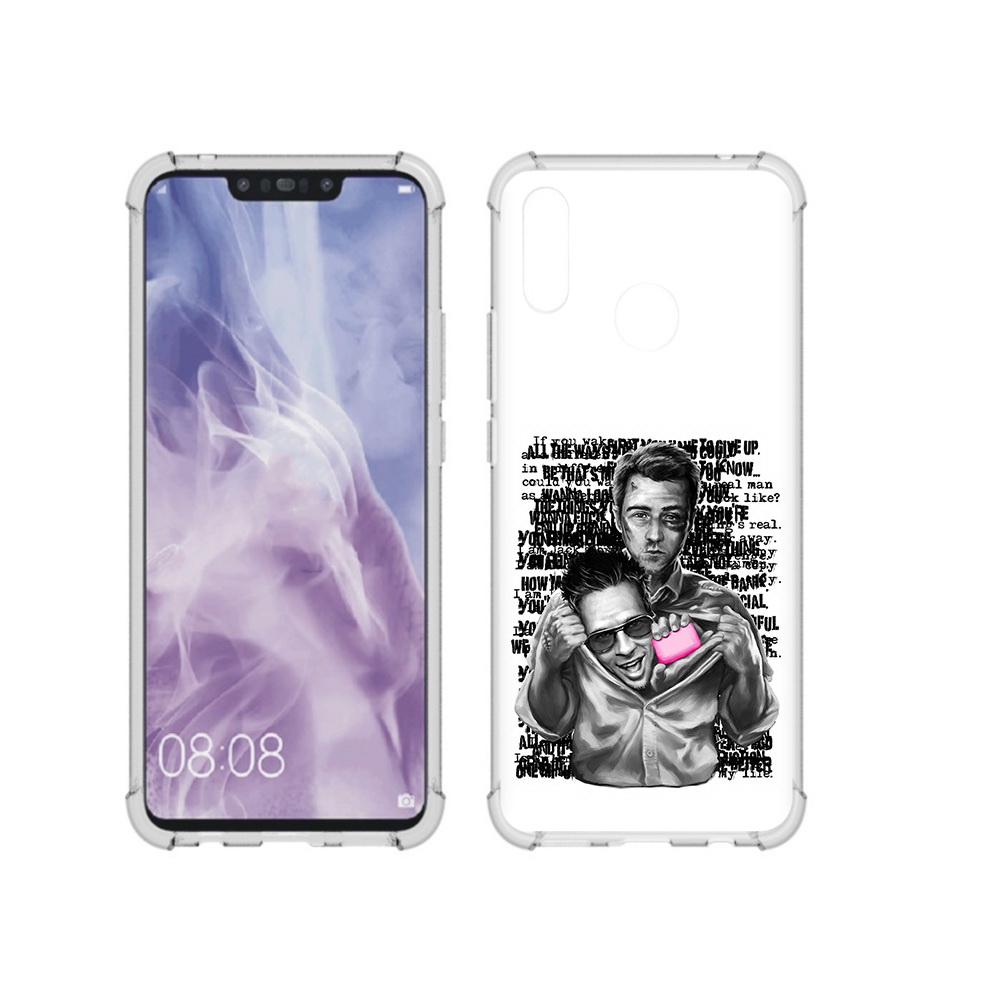 

Чехол MyPads Tocco для Huawei Nova 3i бойцовский клуб (PT227100.63.242), Прозрачный, Tocco