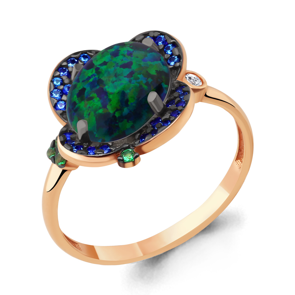 

Кольцо из серебра с сапфиром р. , Aquamarine 6598596БГ_925_з, 6598596БГ_925_з
