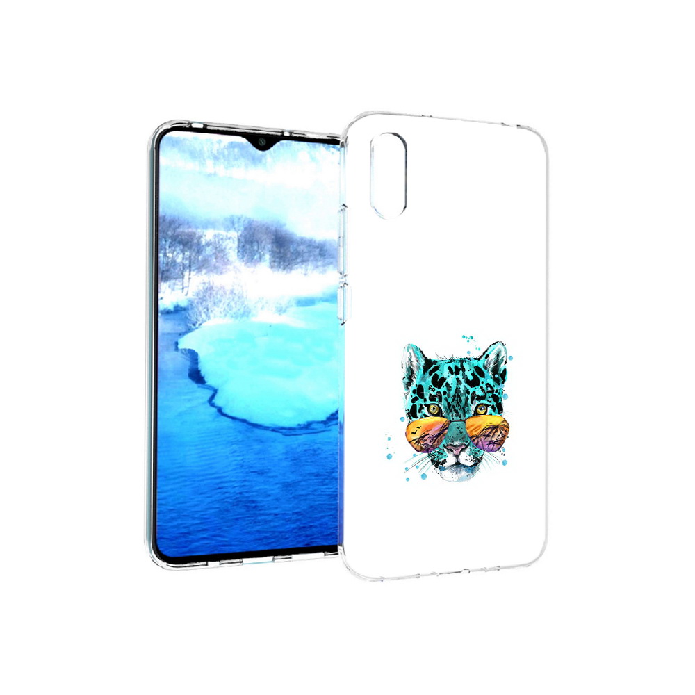 

Чехол MyPads Tocco для Xiaomi Redmi 9A голубой лео (PT151022.270.294), Прозрачный, Tocco