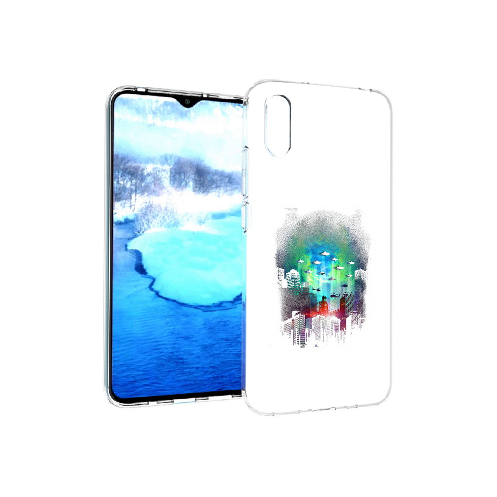 Чехол MyPads Tocco для Xiaomi Redmi 9A город в свечении (PT151022.270.296)