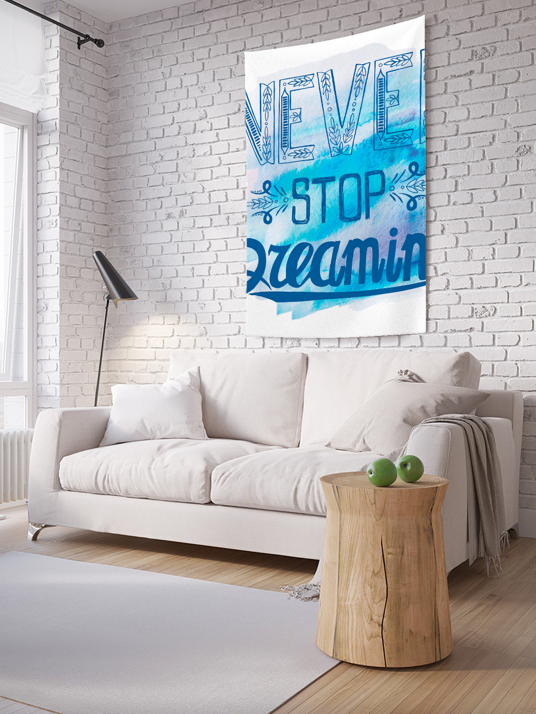 

Вертикальное фотопанно на стену JoyArty Никогда не прекращай мечтать 150x200 см, Никогда не прекращай мечтать