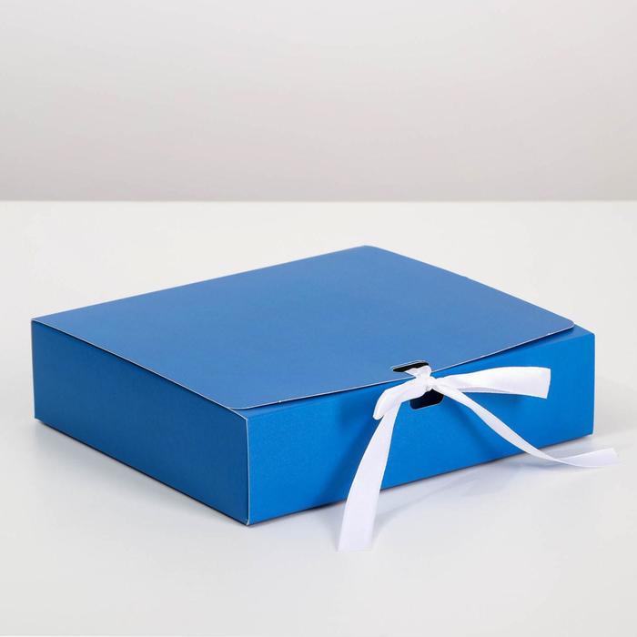 

Коробка складная «Синяя», 16,5 х 12,5 х 5 см, Синий