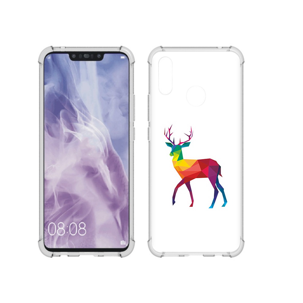 

Чехол MyPads Tocco для Huawei Nova 3i геометрический олень (PT227100.63.286), Прозрачный, Tocco