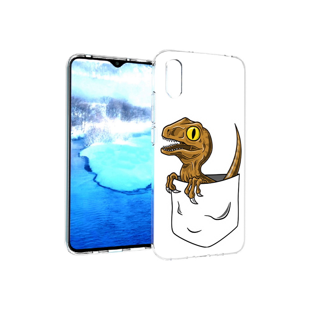 

Чехол MyPads Tocco для Xiaomi Redmi 9A динозавр в кармане (PT151022.270.327), Прозрачный, Tocco