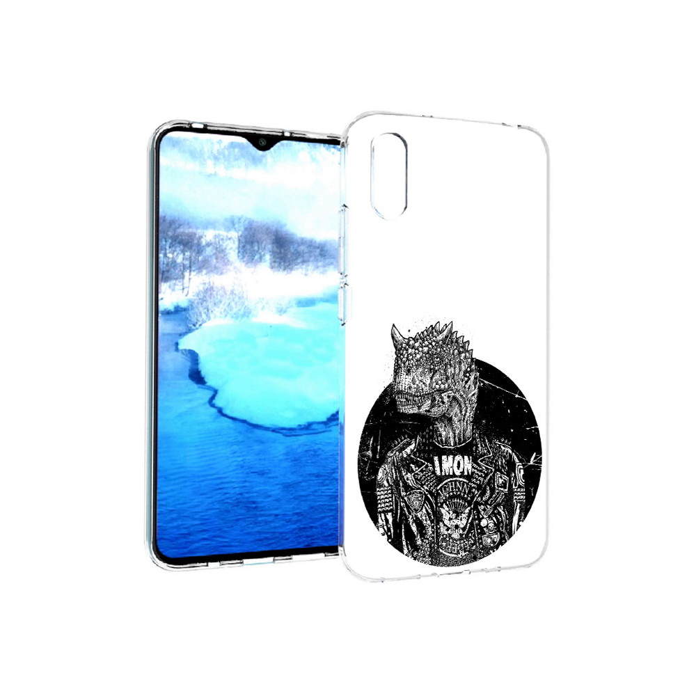 Чехол MyPads Tocco для Xiaomi Redmi 9A динозавр в куртке (PT151022.270.328)