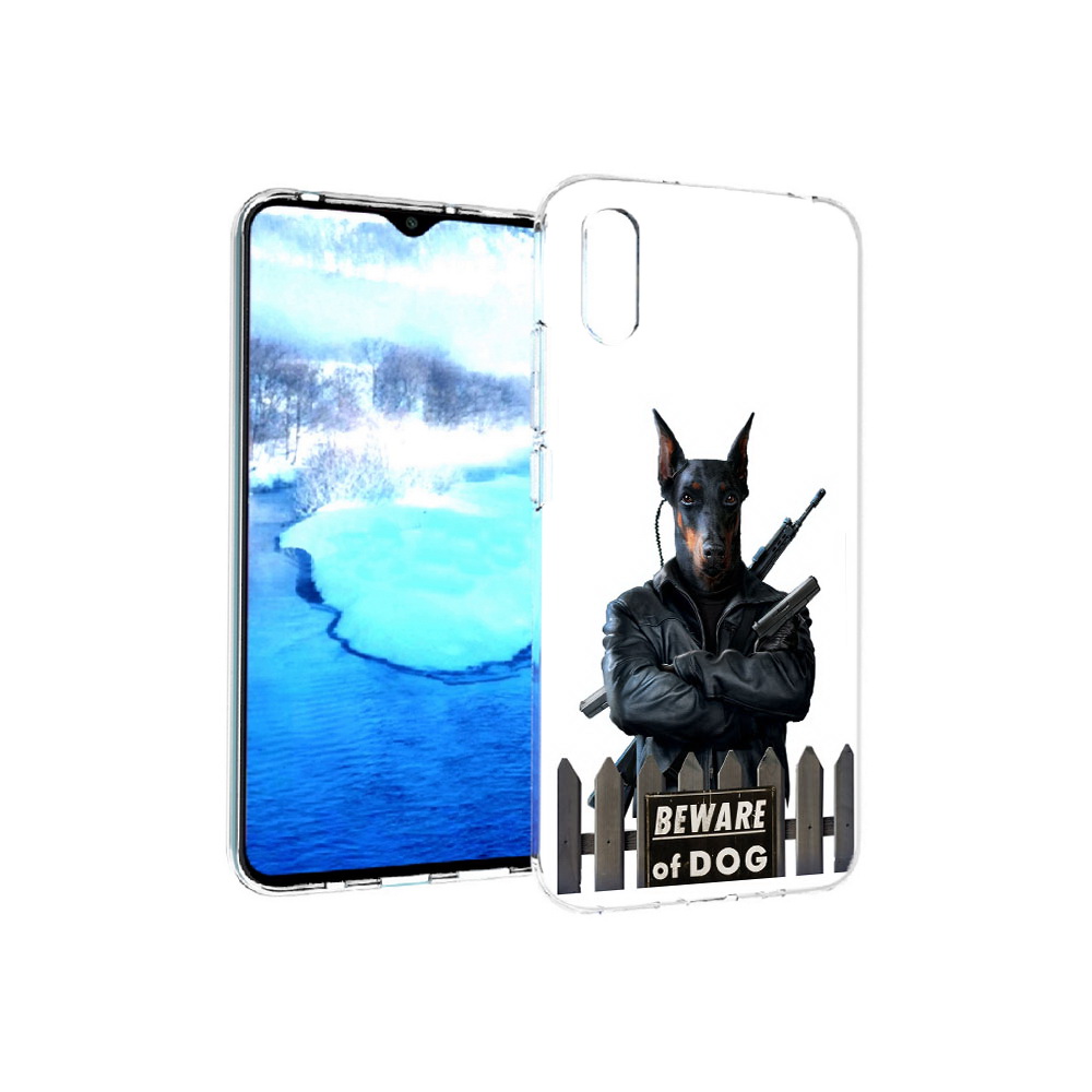 

Чехол MyPads Tocco для Xiaomi Redmi 9A доберман (PT151022.270.332), Прозрачный, Tocco