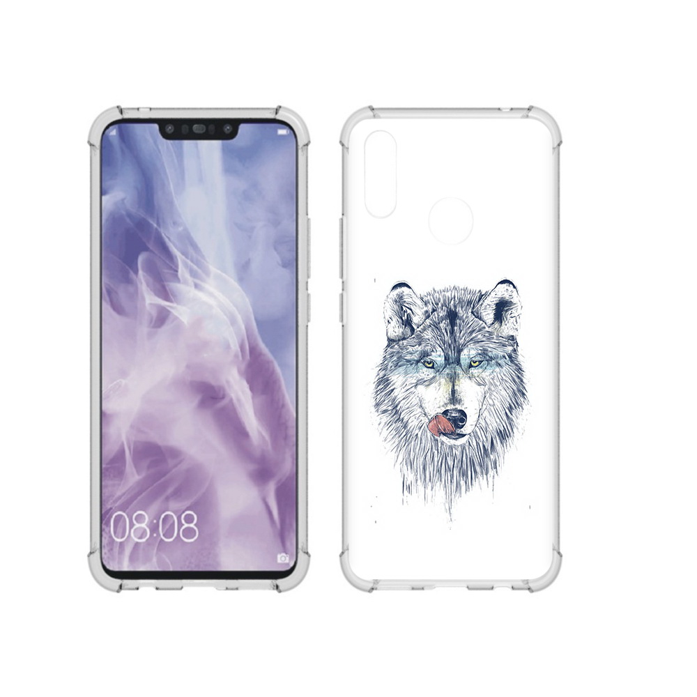 Чехол MyPads Tocco для Huawei Nova 3i голодгый волк (PT227100.63.292)