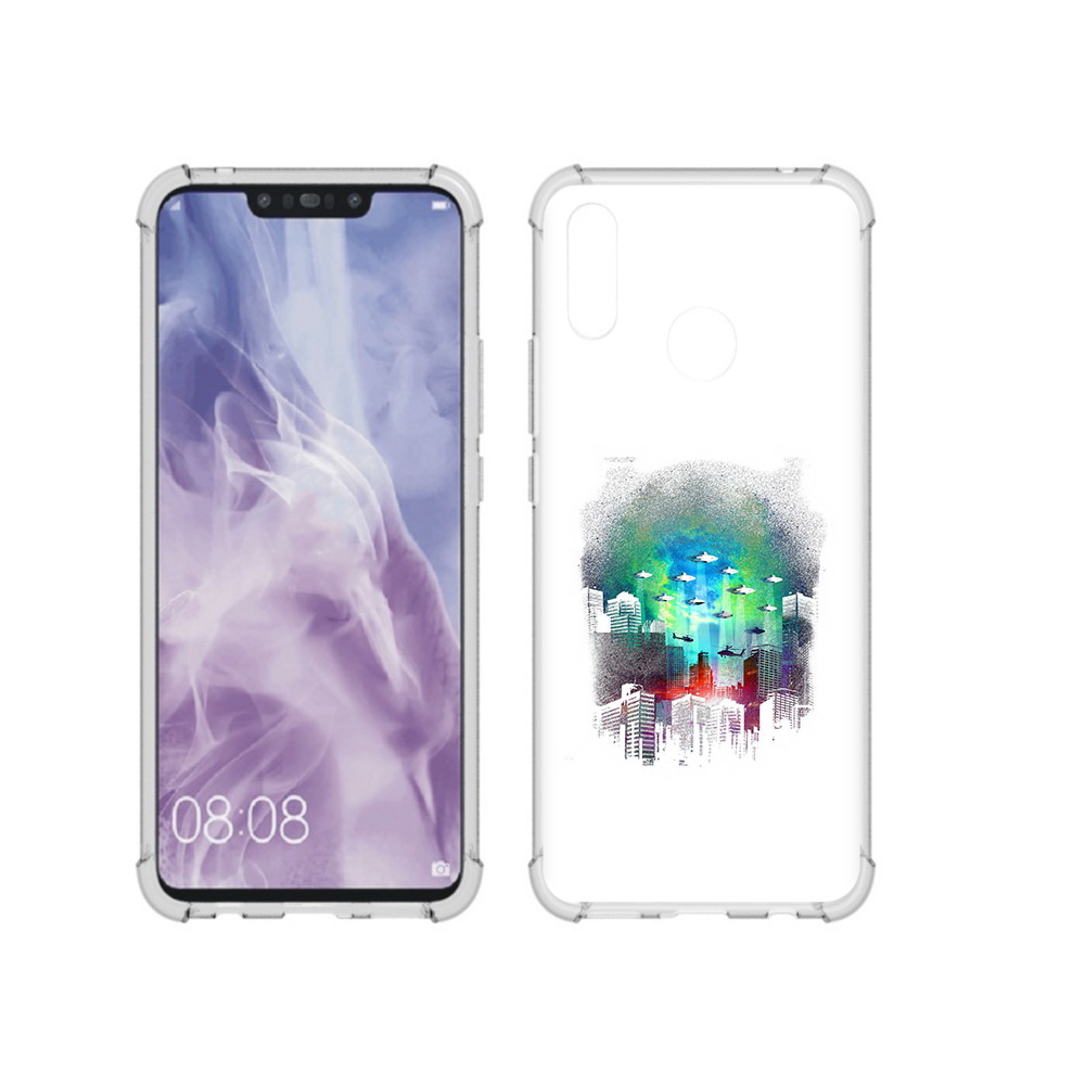 

Чехол MyPads Tocco для Huawei Nova 3i город в свечении (PT227100.63.296), Прозрачный, Tocco