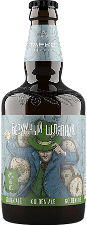 

Пиво Tarkos Bezumnyj Shlyapnik 4,2% 0,45 л, Светлое