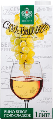 

Вино Sem Vinodelov White белое, полусладкое, 1000 мл