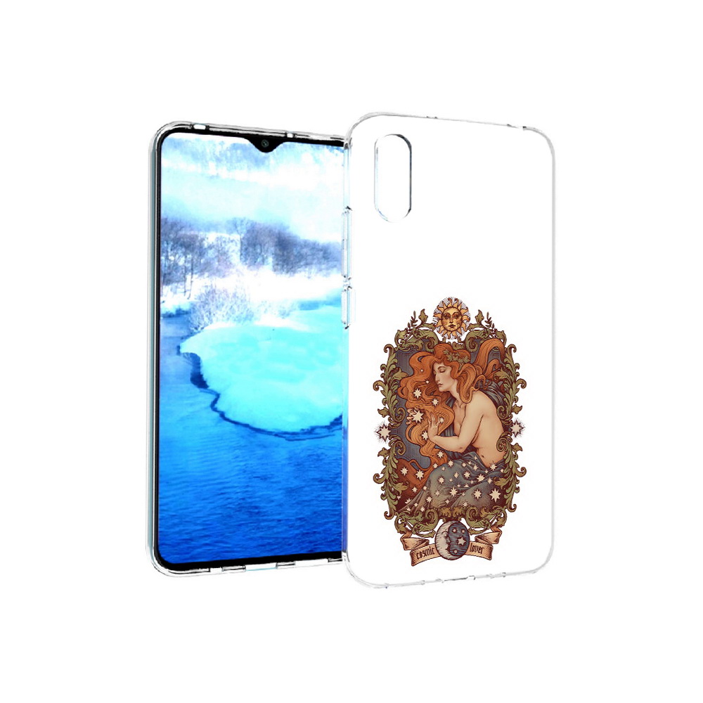 Чехол MyPads Tocco для Xiaomi Redmi 9A звездная девушка абстракция (PT151022.270.351)
