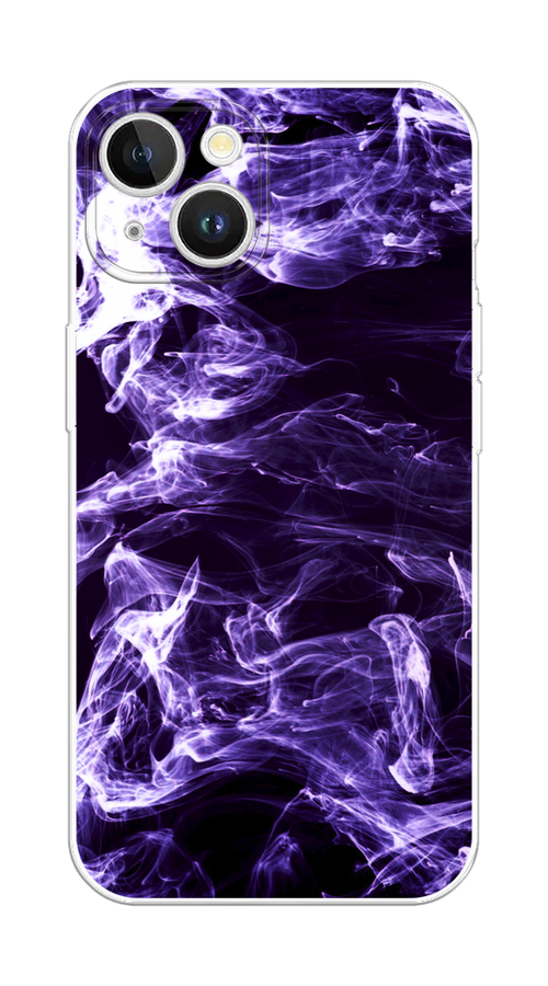

Чехол на Apple iPhone 15 Plus "Фиолетовый дым", Фиолетовый;белый;черный, 15650-1