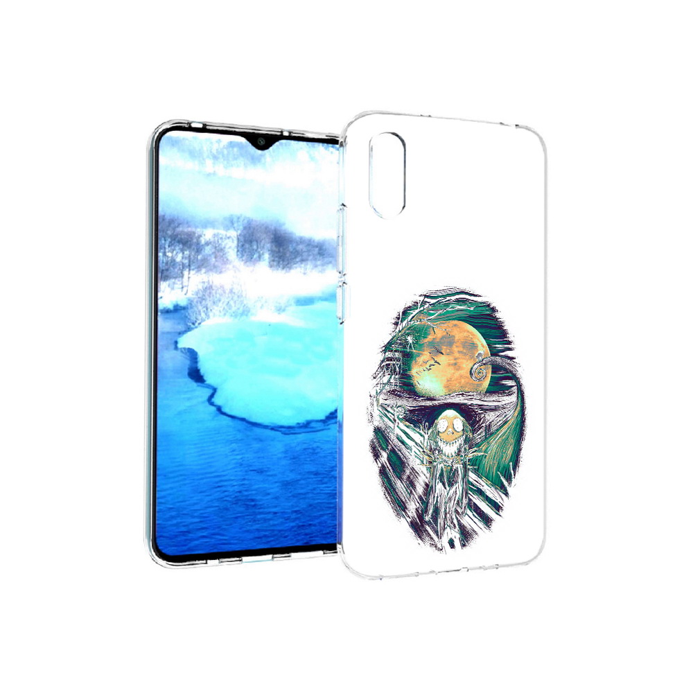 

Чехол MyPads Tocco для Xiaomi Redmi 9A зубастое существо абстракция (PT151022.270.370), Прозрачный, Tocco