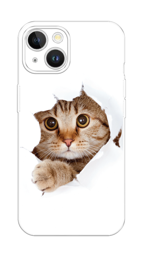 

Чехол на Apple iPhone 15 Plus "Кот и бумага", Белый;коричневый, 15650-1