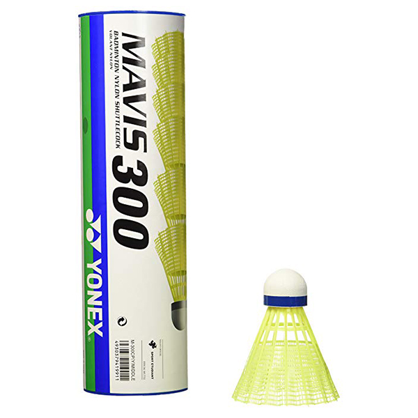 Воланы для бадминтона Yonex Mavis 300 x6, Yellow, Средний