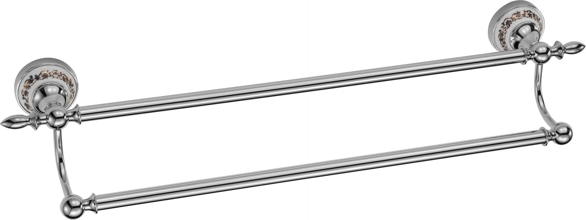 

Держатель для полотенец прямой двойной 60 см Savol S-06848A, S-06848A