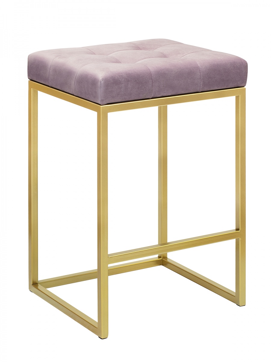 Полубарный стул GreenWeen SOHO GW-SOHO-G-DP, золотой/dusty pink/розовый