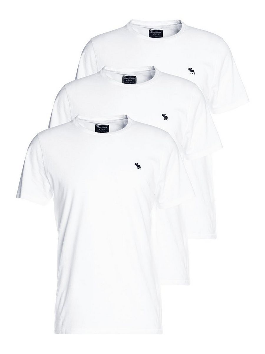

Комплект футболок мужских Abercrombie & Fitch A0F22O02Y белых M, Белый, A0F22O02Y