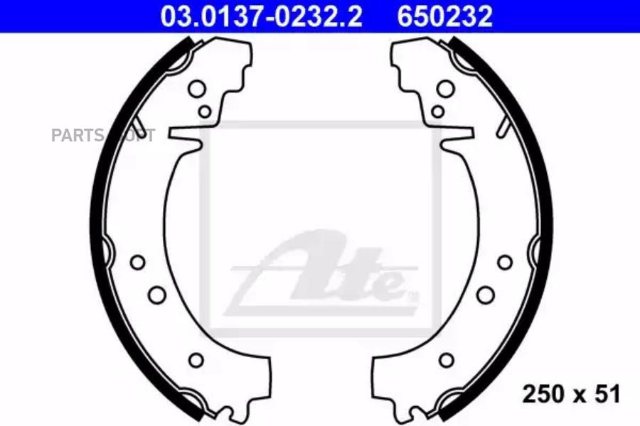 

Тормозные колодки ATE 03013702322