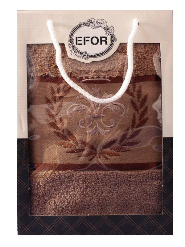 фото Efor t0476/s-05 набор полотенец efor из 1-ого предмета (50*90) герб №6 (кофейный)