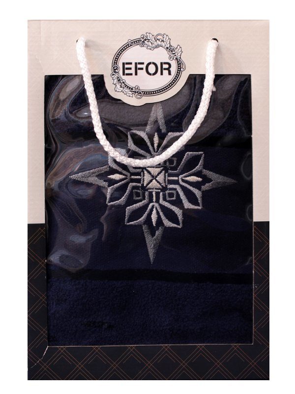 фото Efor t0478/s-10 набор полотенец efor из 1-ого предмета (50*90) герб №8 (темно-синий )