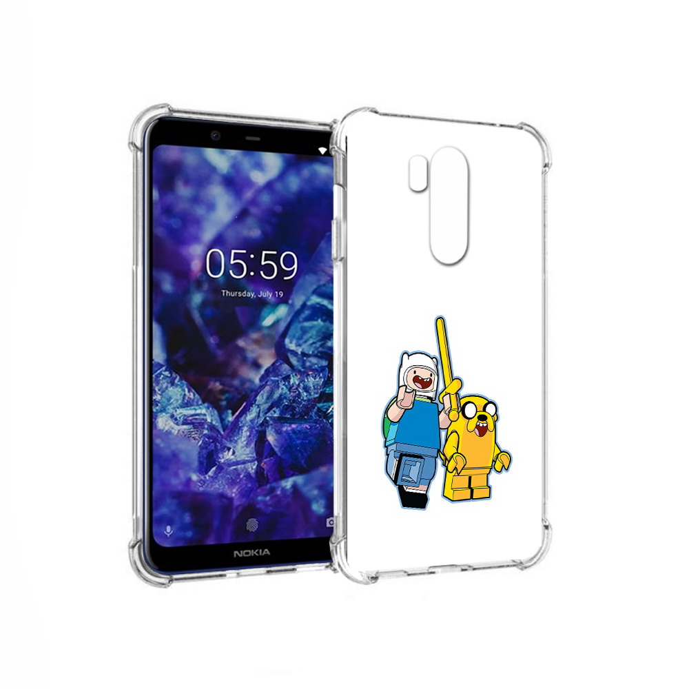 

Чехол MyPads Tocco для Nokia X7 время приключений лего (PT123767.122.274), Прозрачный, Tocco