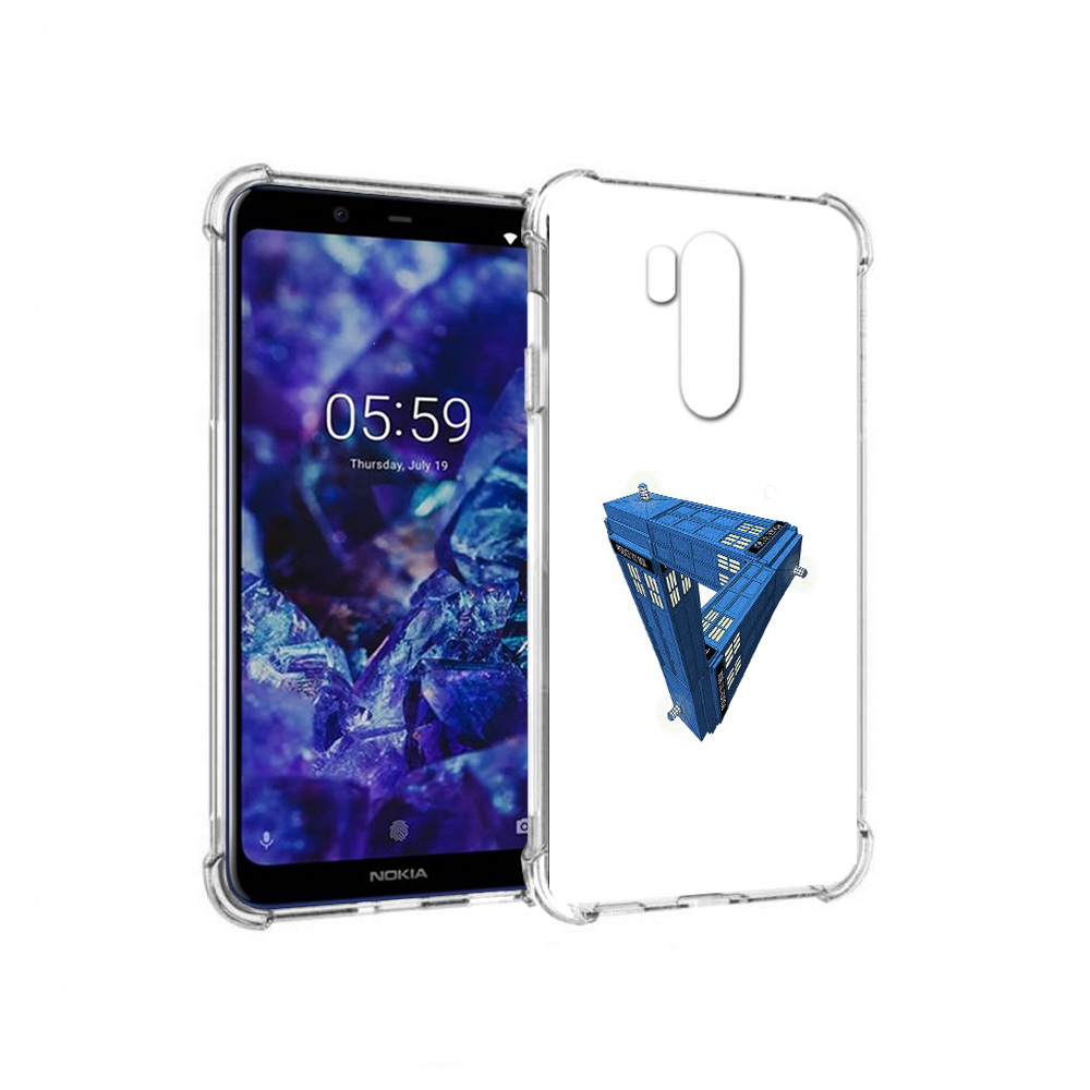 

Чехол MyPads Tocco для Nokia X7 головолока абстракция (PT123767.122.291), Прозрачный, Tocco