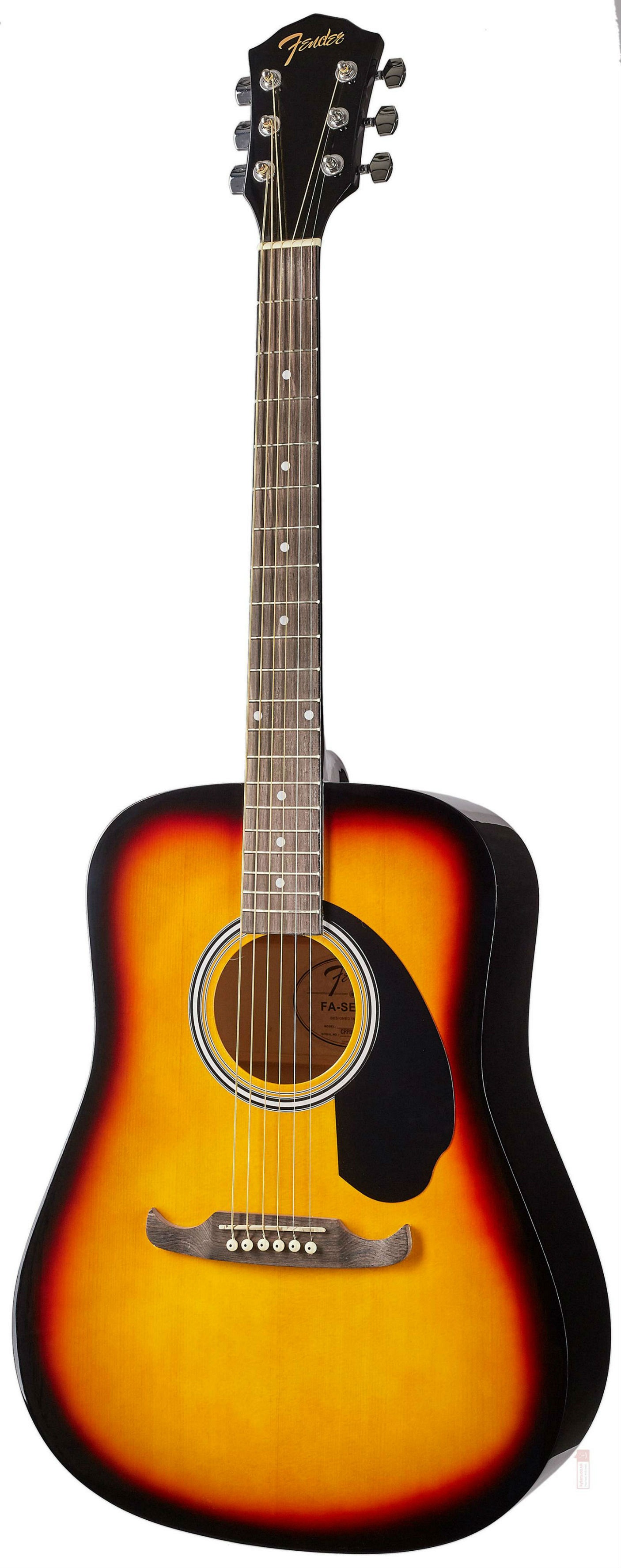 

Акустическая гитара с чехлом, цвет санберст, Fender Fa-125 Dreadnought, Sb Wn