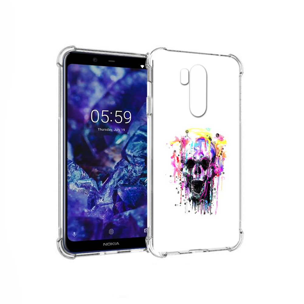 

Чехол MyPads Tocco для Nokia X7 граффити череп (PT123767.122.298), Прозрачный, Tocco