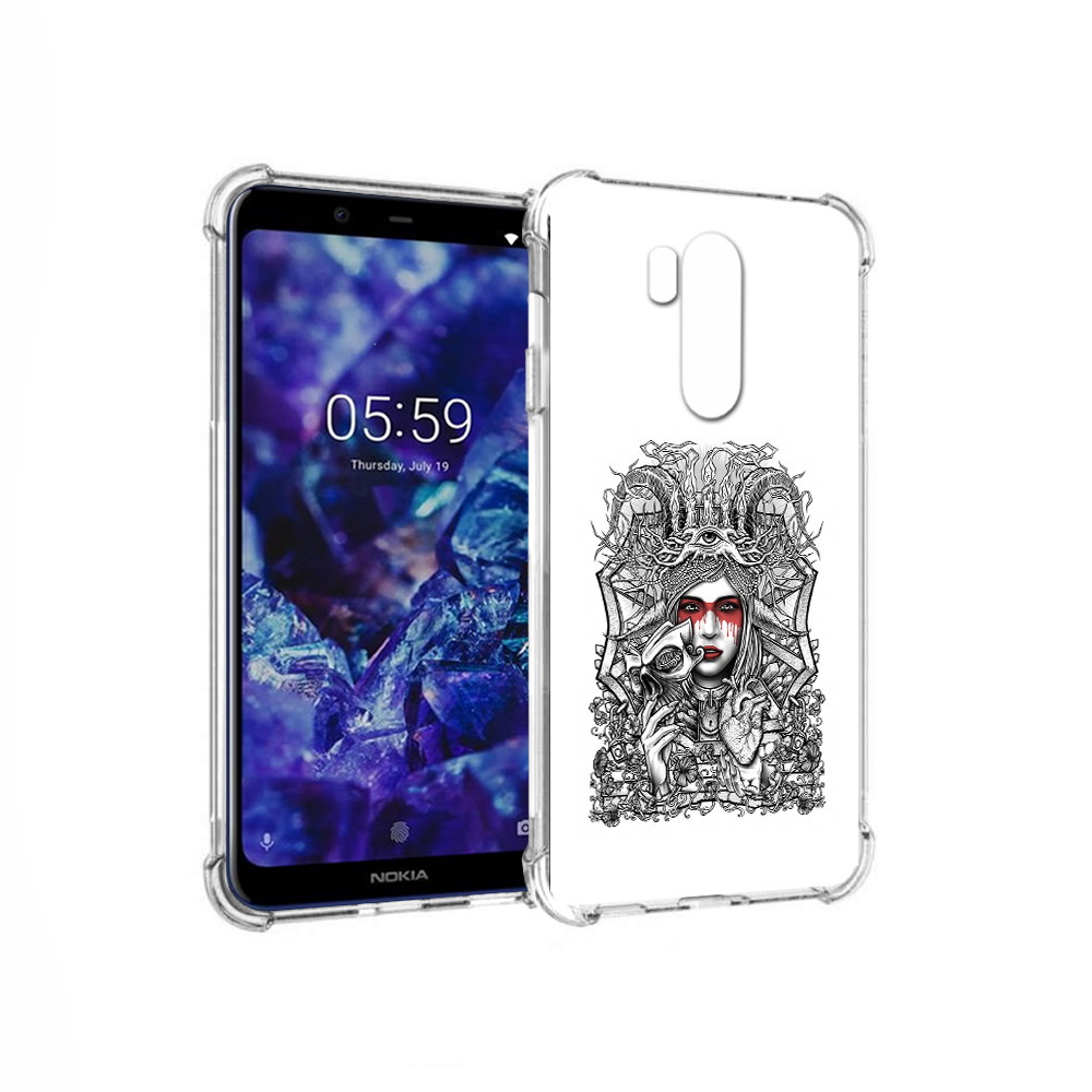 

Чехол MyPads Tocco для Nokia X7 грусная девушка (PT123767.122.302), Прозрачный, Tocco