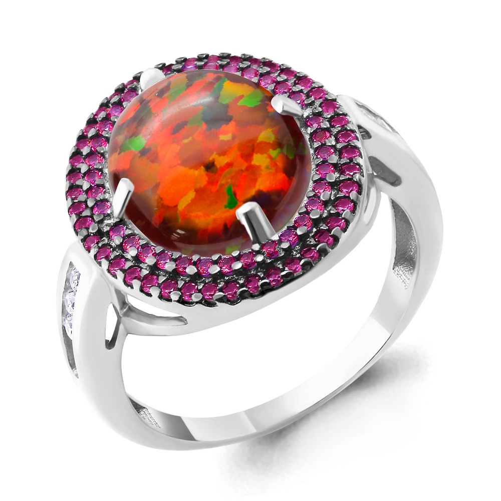 

Кольцо из серебра с опалом р. 20 Aquamarine 6598687В_925_р, 6598687В_925_р