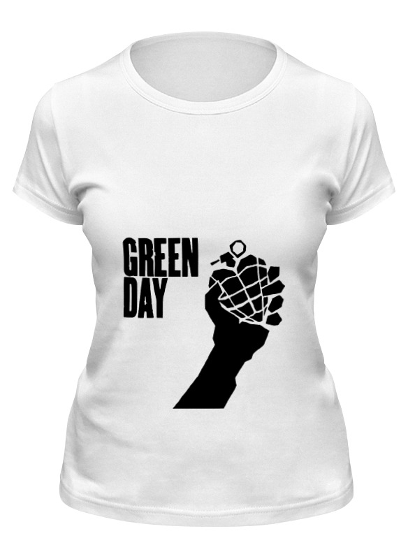 

Футболка женская Printio Green day белая L, Белый, Green day