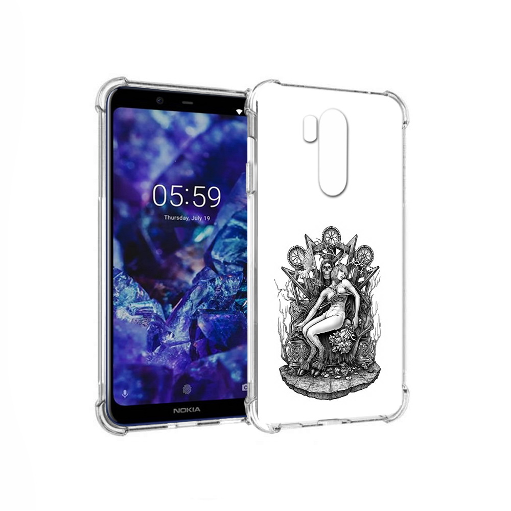 

Чехол MyPads Tocco для Nokia X7 девушка на троне (PT123767.122.309), Прозрачный, Tocco