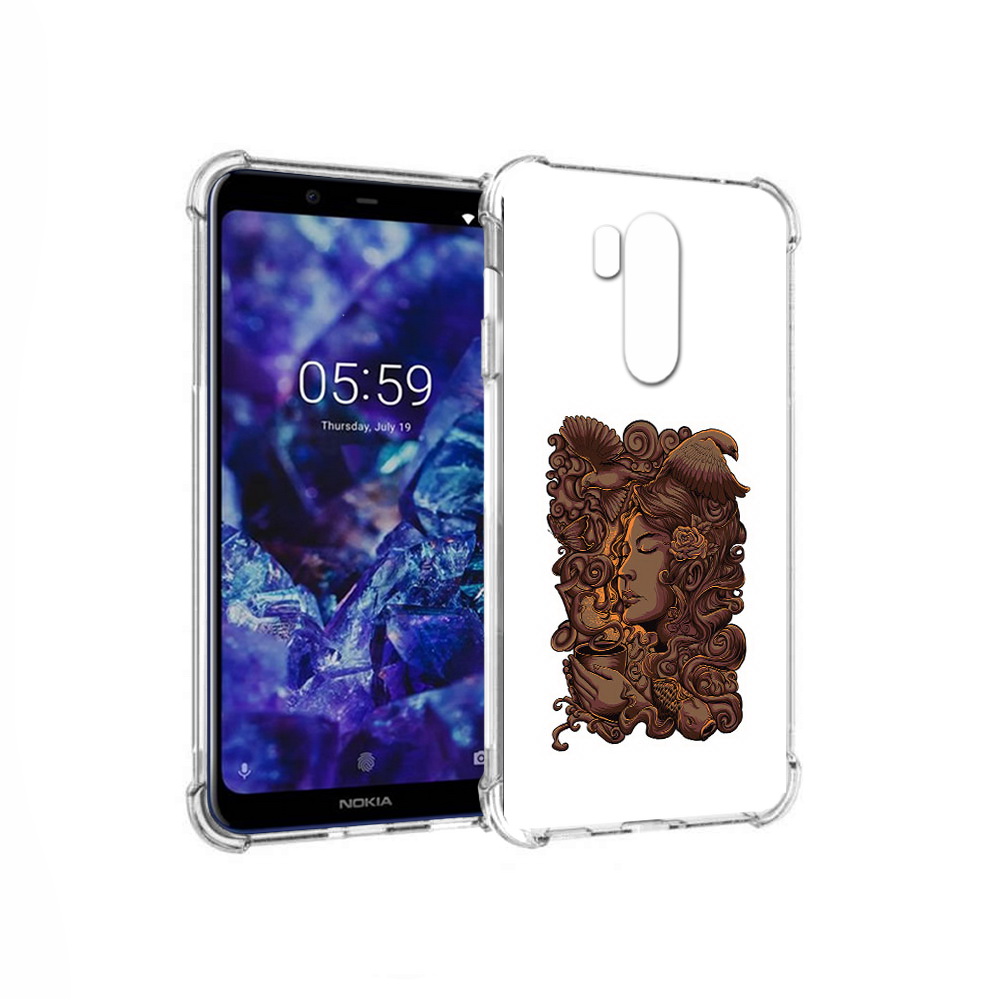 

Чехол MyPads Tocco для Nokia X7 девушка с длинными волосами абстракция (PT123767.122.312), Прозрачный, Tocco