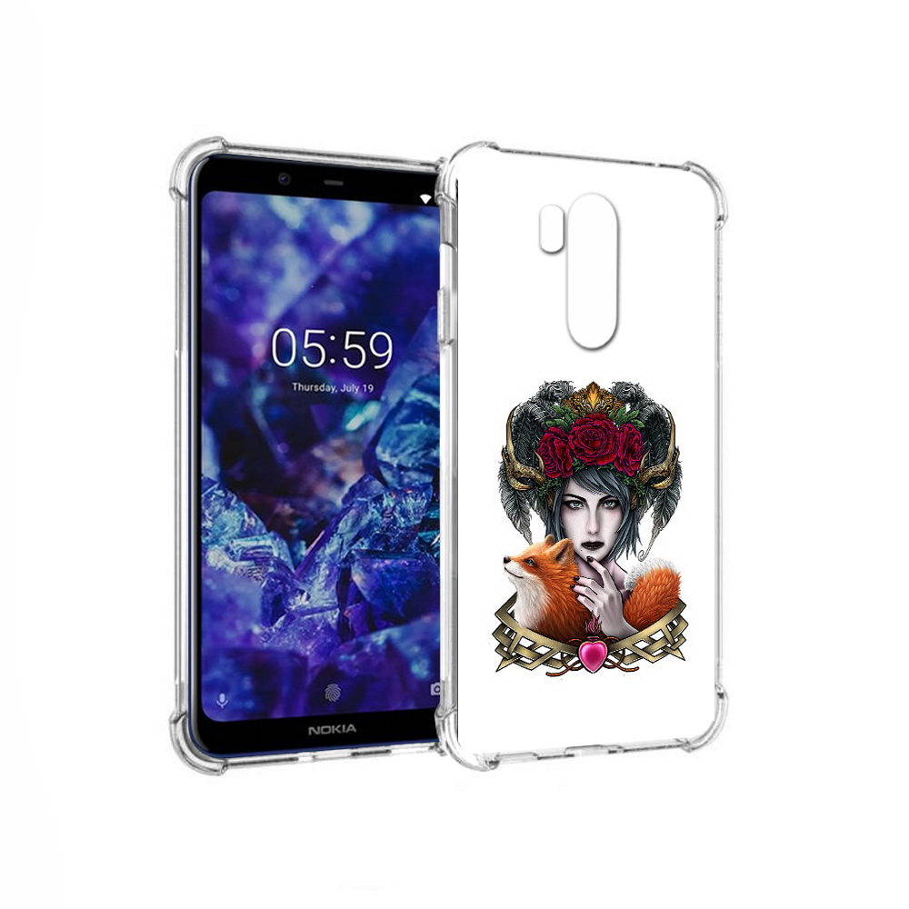 

Чехол MyPads Tocco для Nokia X7 девушка с лисой (PT123767.122.314), Прозрачный, Tocco